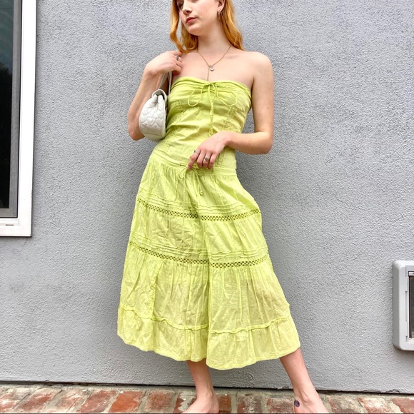 🚫SOLD🚫Lime green y2k fairy goth dress - Picture 2 of 6